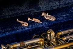 BeWooden drevená brošňa Saxophone Brooch univerzálna