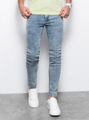 OMBRE Pánske džínsy Skinny Fit Thinrin svetlomodrá XL