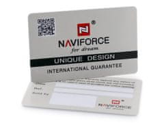 NaviForce Pánske analógové a digitálne hodinky s krabičkou Cyclone hnedá