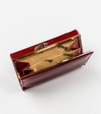 Rovicky Kvalitne lakovaná dámska peňaženka zdobená jemným vzorom