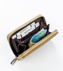 David Jones Šikovná dámska peňaženka z hladkej eko kože so zapínaním na zips