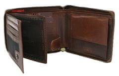 Peterson Pánska kožená peňaženka Simonto hnedá univerzálny