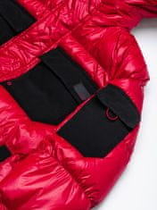 OMBRE Pánska prešívaná prechodná bunda Celestyn červená XL
