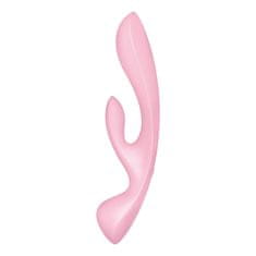 Satisfyer Satisfyer Triple Oh (Pink), rabbit vibrátor a masážna hlavica