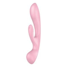 Satisfyer Satisfyer Triple Oh (Pink), rabbit vibrátor a masážna hlavica