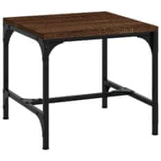 Vidaxl Príručný stolík hnedý dub 40x40x35 cm spracované drevo