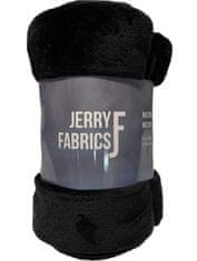 Jerry Fabrics Deka microflanel super soft Čierna Polyester, 150/200 cm