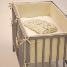 Petite&Mars Mantinel ochranný do postieľky TILLY MAX Light Beige 360 cm