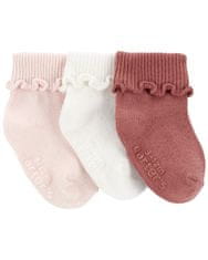 Carter's Ponožky Pink holka LBB 3ks 12-24m