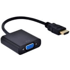 Northix Adaptér HDMI na VGA – čierny 