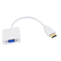 Northix Adaptér HDMI na VGA – biely 