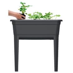 Prosperplast Hrantík Respana Planter Na Výsev, Mini Skleník Sad Na Balkón, Plastový 77X39X82Cm , Antracitová