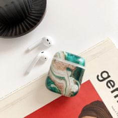 Northix Ochranné puzdro pre AirPods - Green Marble 