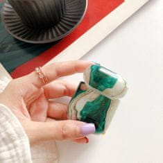 Northix Ochranné puzdro pre AirPods - Green Marble 