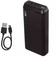 EMOS powerbanka Alpha Q2 20, 20000 mAh, 22.5W, čierna