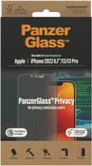 PanzerGlass ochranné sklo Privacy pro Apple iPhone 14/13/13 Pros instalačním rámečkem