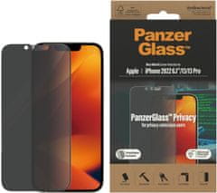 PanzerGlass ochranné sklo Privacy pro Apple iPhone 14/13/13 Pros instalačním rámečkem