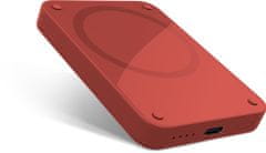 EPICO bezdrátová powerbanka kompatibilní s MagSafe, 4200mAh, červená
