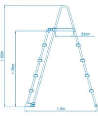 Intex Bazénové bezpečnostné schodíky 1,32m