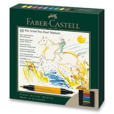 Faber-Castell Popisovač Pitt Artist Pen Dual Marker súprava 10 ks