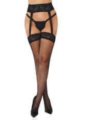 Daring Intimates Daring Intimates Fishnet Garterbelt Stockings - sieťované pančuchy s pozväzkovým pásom