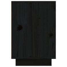 Petromila vidaXL Nočné stolíky 2 ks čierne 50x34x50 cm borovicový masív