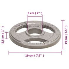 Vidaxl Olympijské závažia 4 ks 10 kg liatina