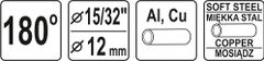 YATO Ohybačka na rúrky Al, Cu, 180 °, priemer. 15/32" - 12mm