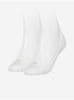 Sada dvoch párov bielych dámskych ponožiek Calvin Klein UNI