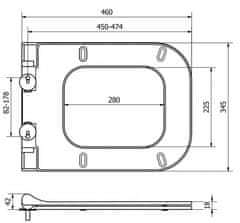 Mexen TEO SLIM Soft Close sedadlo DUROPLAST 39070100 - MEXEN