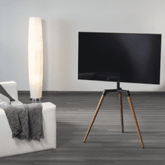 HAMA TV stojan Real Wood, podlahový, 400x400, drevo