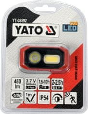 YATO Svietidlo čelovka COB/OSRAM LED 480lm