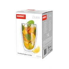 Banquet Poháre dvojstenná DOBLO 500 ml, súprava 4 ks