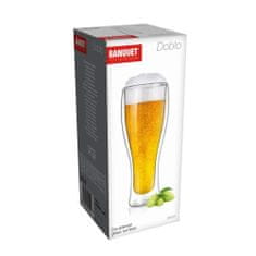 Banquet Poháre dvojstenná DOBLO 380 ml, súprava 4 ks