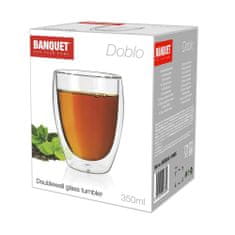 Banquet Poháre dvojstenná DOBLO 250 ml, súprava 4 ks