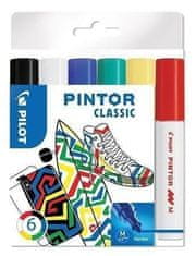 Pilot Pintor Medium Súprava akrylových popisovačov 1,5-2,2mm - Classic 6 ks