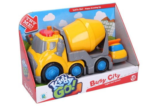 KIDDY Auto miešačka s efektmi 19,5 cm sklápač 6,5 cm