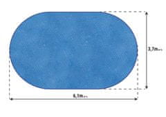 BazenyShop Solárna plachta modrá na bazén 3,7 x 6,1m