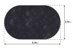 BazenyShop Solárna plachta čierna na bazén 3,7 x 6,1m
