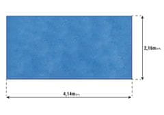 BazenyShop Solárna plachta modrá na bazén 4,14 x 2,16m