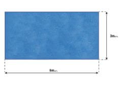 BazenyShop Solárna plachta modrá na bazén 6 x 3m