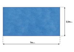 BazenyShop Solárna plachta modrá na bazén 7 x 3,5m