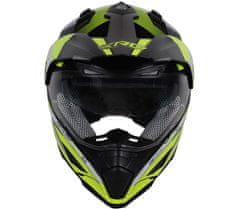 XRC Helma na moto Dual Alpiner 2.0 ECE06 black/fluo yellow vel. 2XL