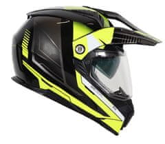 XRC Helma na moto Dual Alpiner 2.0 ECE06 black/fluo yellow vel. 2XL