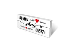 Nekupto Drevené kolíky Domov plný lásky .Sladký domov