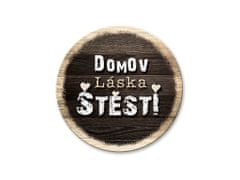 Nekupto Drevený podtácok Domov, láska, šťastie Sladký domov