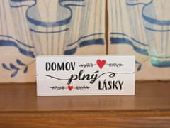 Nekupto Drevené kolíky Domov plný lásky .Sladký domov