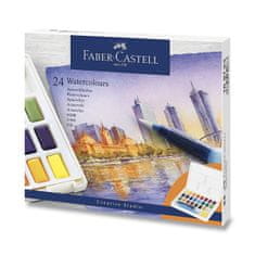 Faber-Castell Akvarelové farby s paletkou 24 farieb