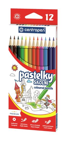 Centropen Pastelky 12 ks šesťhranné