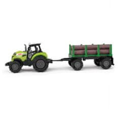 Rappa Rappa Traktor se zvukem a světlem s vlečkou na dřevo